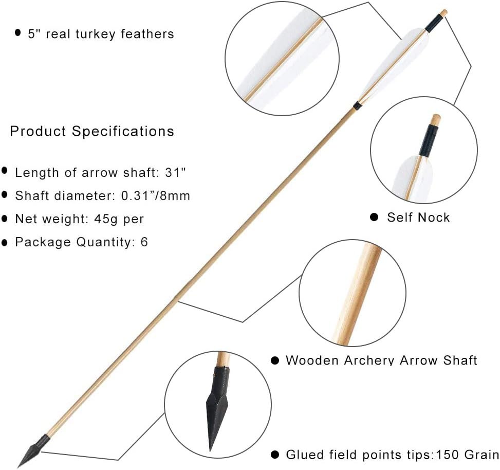 Flechas de caza Huntingdoor 78,7cm Flechas de caza Huntingdoor 78,7cm